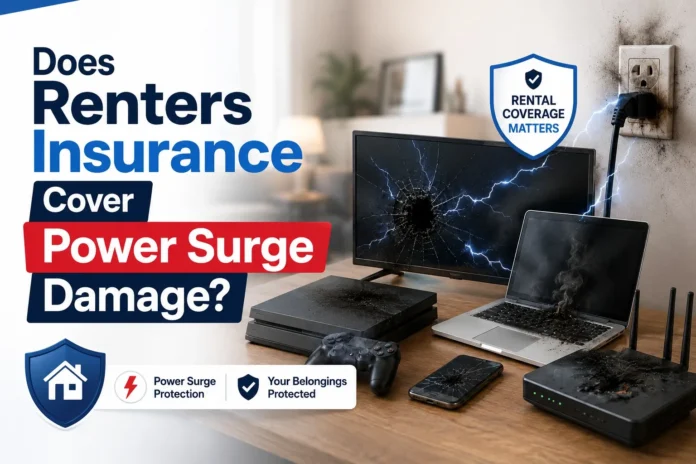 does renters insurance cover power surge damage